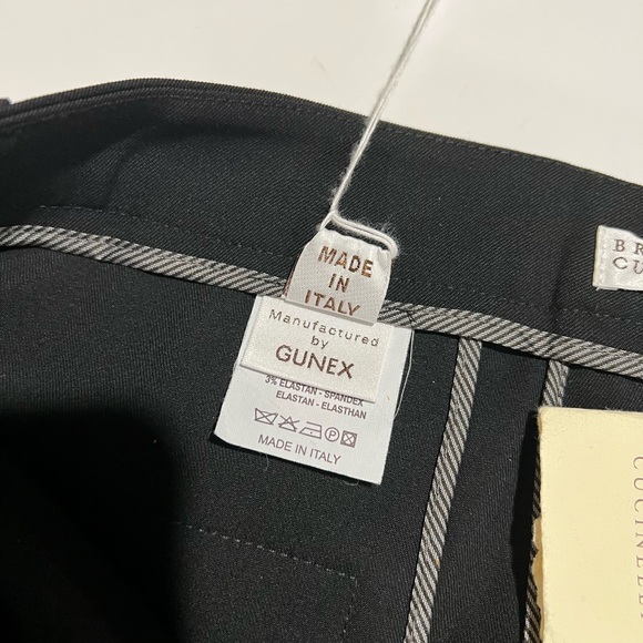 New Brunello Cucinelli NEW black Wool Straight Leg trousers - Picture 7 of 11